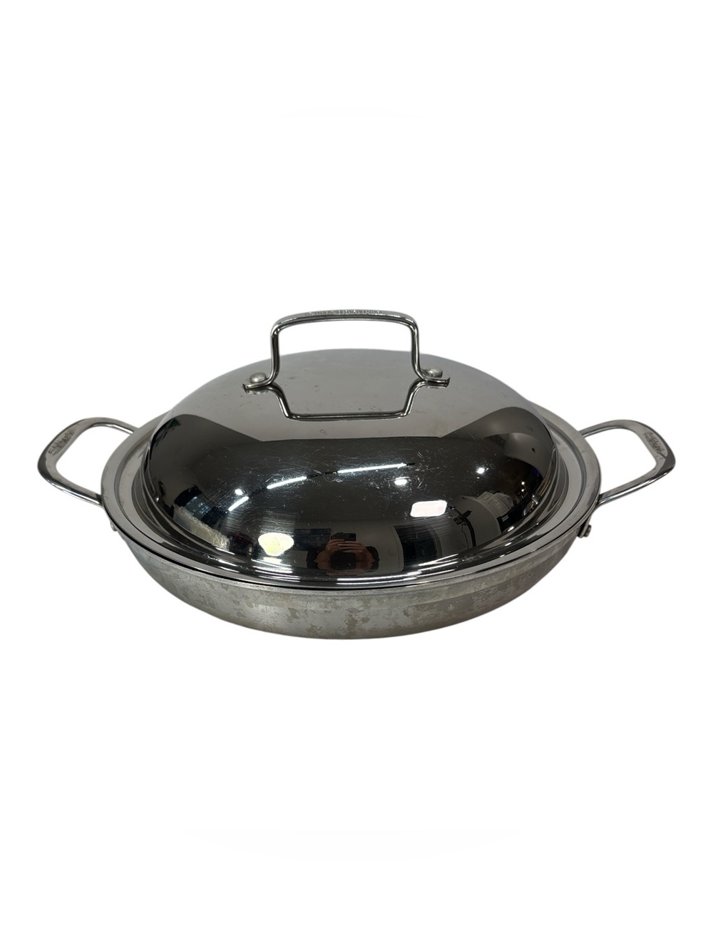 Cuisinart 12" Stainless Steel Everyday Pan with Cover Lid MCP25-30D Dual Handles